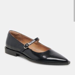 Dolce Vita Black Patent Leather Mary Jane Flats